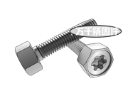 C牙細(xì)牙梅花槽凹腦大六角頭自攻螺釘 ASME B18.6.3